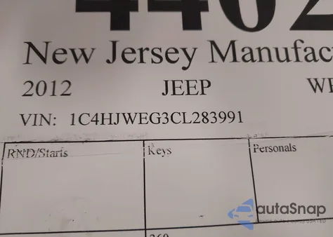 2012 Jeep Wrangler Unlimited Sahara from USA, damaged, VIN 1C4HJWEG3CL283991